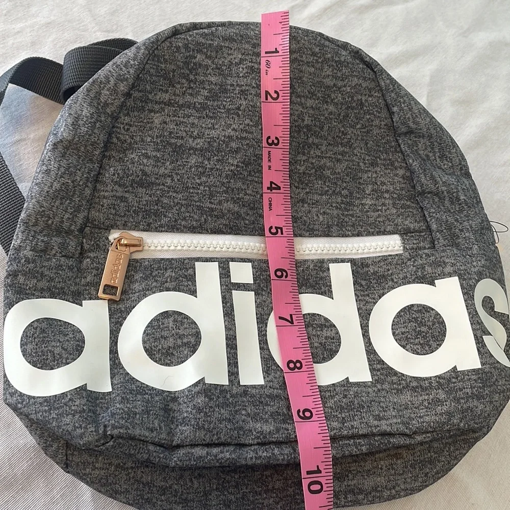 NWT Adidas Linear Mini Backpack grey/white
